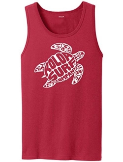 Koloa Surf Custom Cotton Solid Graphic Tank Tops in Sizes S-4XL
