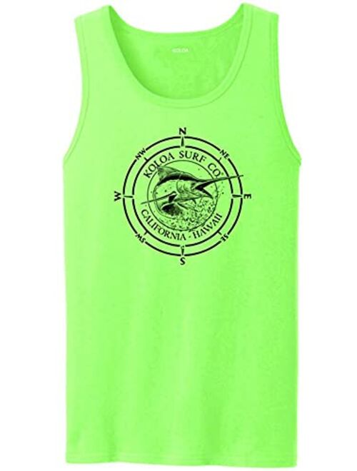 Koloa Surf Custom Cotton Solid Graphic Tank Tops in Sizes S-4XL