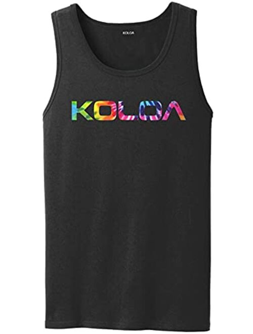 Koloa Surf Custom Cotton Solid Graphic Tank Tops in Sizes S-4XL