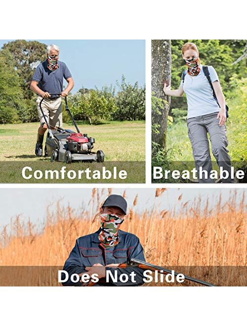 Summer Sun Protection Neck Gaiter Face Cover Scarf Dust Wind Bandana Mask for Fishing Hiking