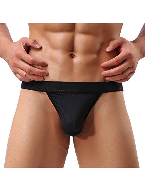 Summer Code Mens Micro Mesh Stretch Thong T-Back Sexy Underwear