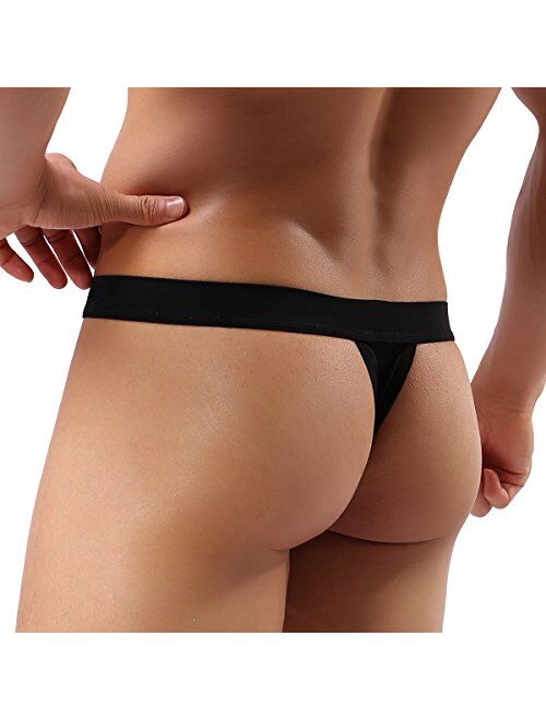 Summer Code Mens Micro Mesh Stretch Thong T-Back Sexy Underwear