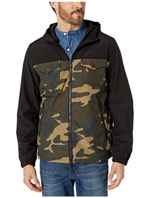 Levi's Men's Arctic Cloth Performance Hooded Rain Jacket