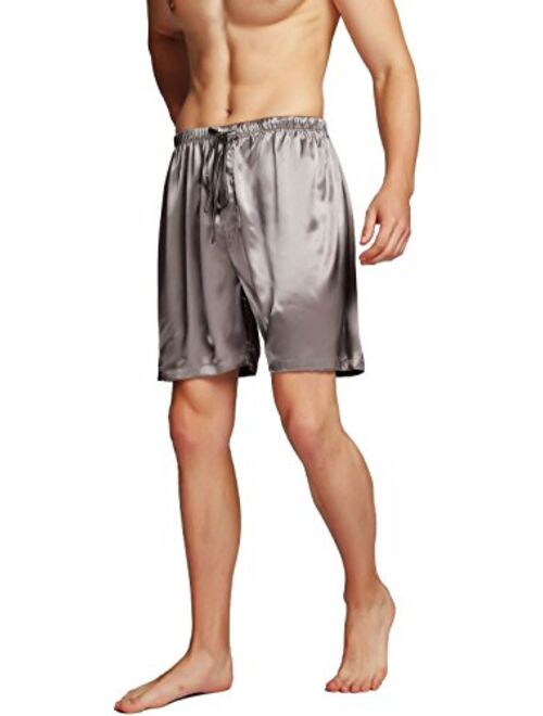 SIHA Mens Satin Pajama Boxer Shorts & Sleep Shorts