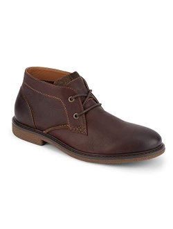 Mens Greyson Leather Casual Chukka Boot