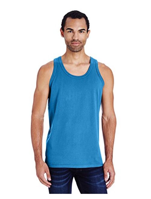 Hanes Cotton Solid Scoop Neck Comfortwash Garment Dyed Tank Top