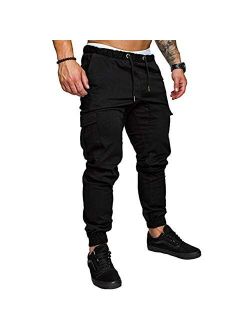 lexiart Mens Fashion Joggers Sports Pants - Cotton Cargo Pants Sweatpants Trousers Mens Long Pants