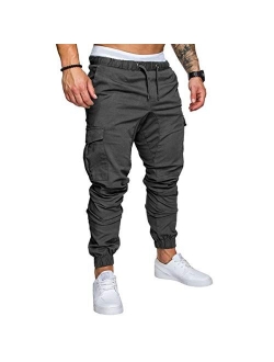 lexiart Mens Fashion Joggers Sports Pants - Cotton Cargo Pants Sweatpants Trousers Mens Long Pants