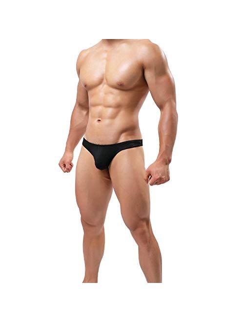 Pdbokew Men's Thongs Underwear G-String Quick-Drying Comfortable T-Back