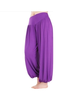 Hoerev Brand Super Soft Modal Spandex Harem Yoga Pilates Pants