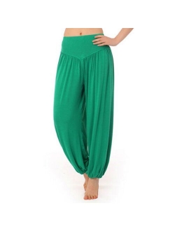 Hoerev Brand Super Soft Modal Spandex Harem Yoga Pilates Pants