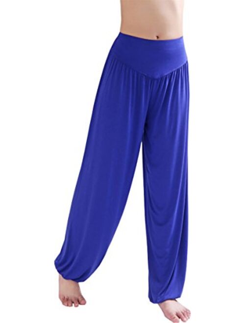 Hoerev Brand Super Soft Modal Spandex Harem Yoga Pilates Pants