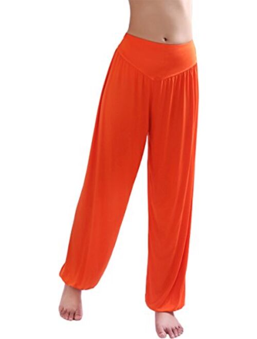 Hoerev Brand Super Soft Modal Spandex Harem Yoga Pilates Pants