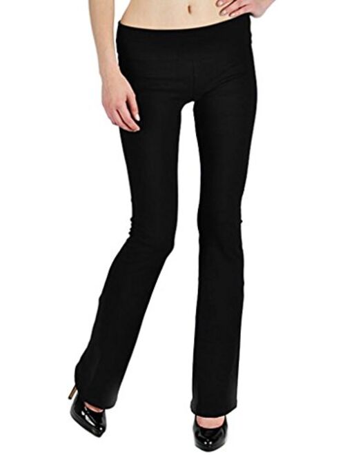 T Party Fold Over Waist Yoga Pants