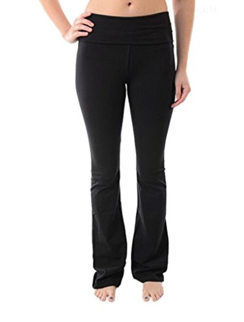 T Party Fold Over Waist Yoga Pants