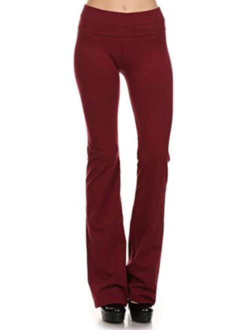 T Party Fold Over Waist Yoga Pants