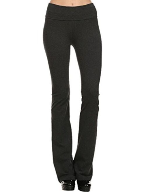 T Party Fold Over Waist Yoga Pants