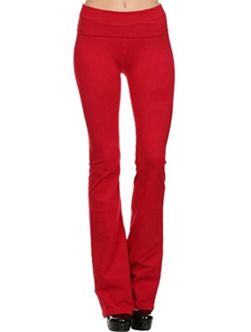 T Party Fold Over Waist Yoga Pants