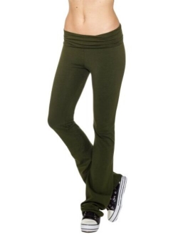 T-Party Fold Over Waist Yoga Pants