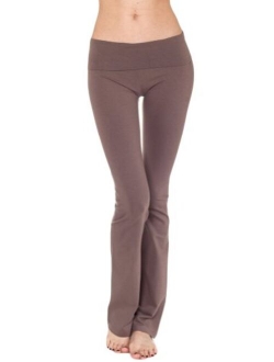 T-Party Fold Over Waist Yoga Pants