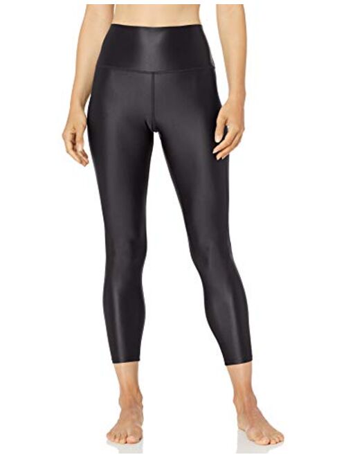 Amazon Brand - Core 10 Women's Icon Series Liquid Shine High Waist Yoga 7/8 Crop Legging