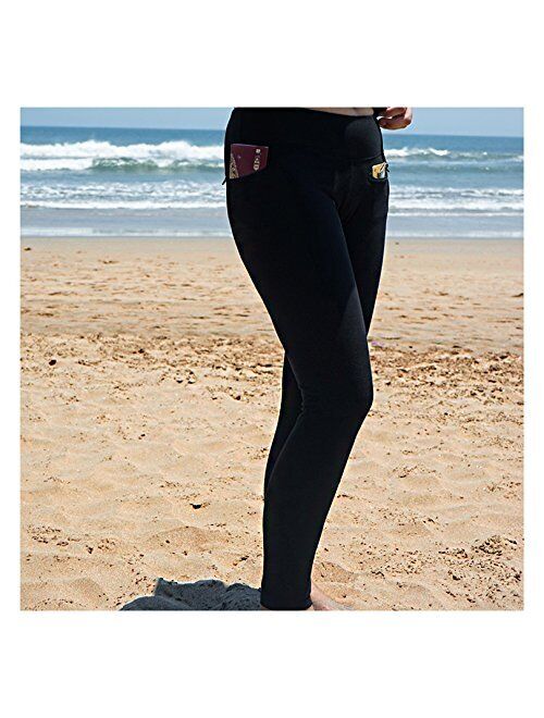 Women's Travel Leggings with Two Secret Hidden Pockets, Best Travel Pants for 100% Pickpocket & Loss Proof Holiday Tour