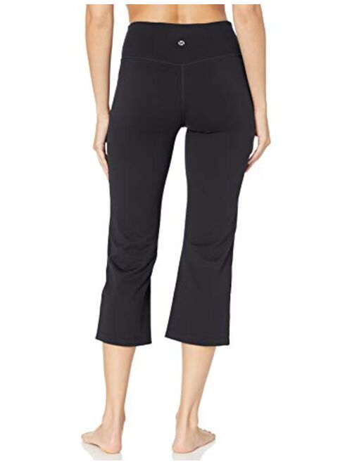 Amazon Brand - Core 10 Women's (XS-3X) 'Studiotech' Cropped High Waist Flare Yoga Pant - 24"