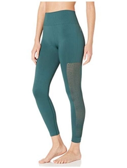 Amazon Brand - Core 10 Women's Seamless High Waist Yoga Mesh Legging