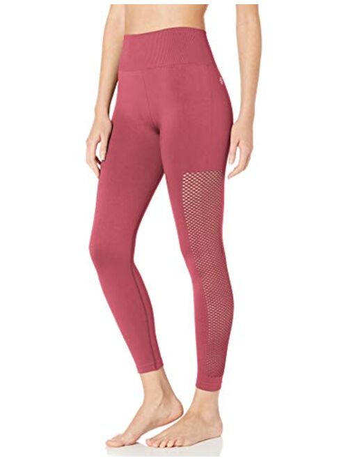 Amazon Brand - Core 10 Women's Seamless High Waist Yoga Mesh Legging