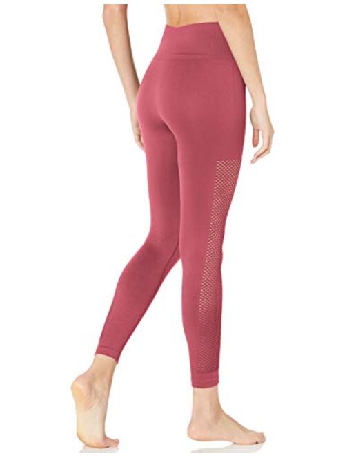 Amazon Brand - Core 10 Women's Seamless High Waist Yoga Mesh Legging