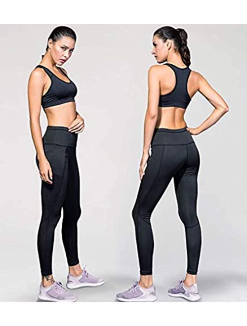 Yuerlian Women's Tights Sport Pant Gym Running Yoga Legging with Side Pocket