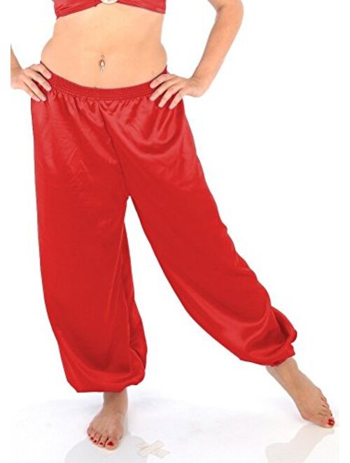 Belly Dance Satin Harem Pants