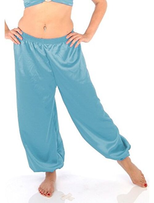 Belly Dance Satin Harem Pants