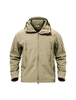 TACVASEN Men's Special Ops Military Tactical Soft Shell Jacket Coat