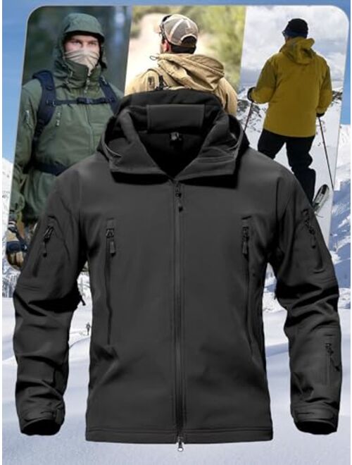 TACVASEN Men's Special Ops Military Tactical Soft Shell Jacket Coat