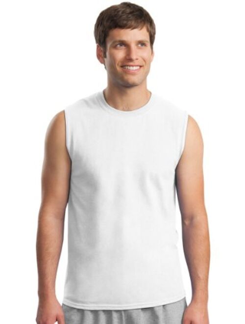 Gildan Men's Ultra Cotton Double Needle Sleeveless T-Shirt