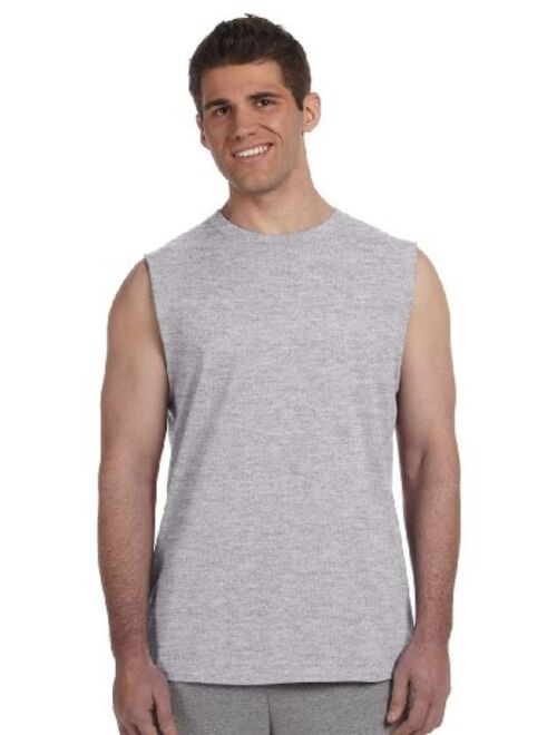 Gildan Men's Ultra Cotton Double Needle Sleeveless T-Shirt