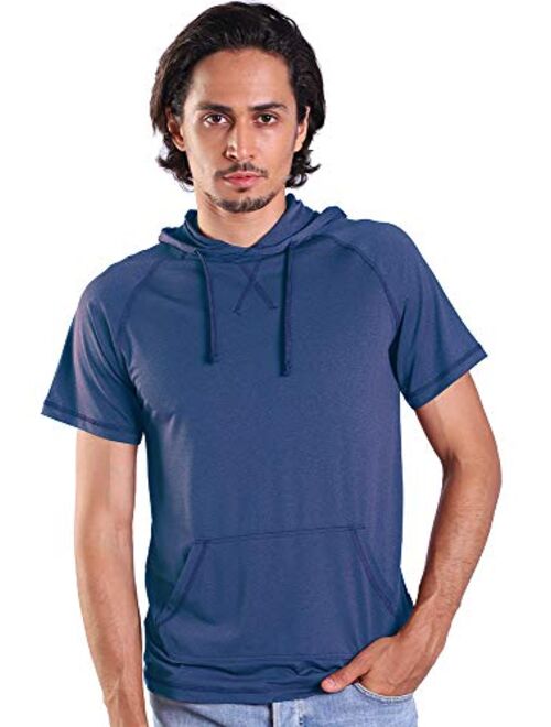 Sports T-Shirts for Men Quick Dry Wicking Workout Athletic Running Training Tee Active Tops Sportswear