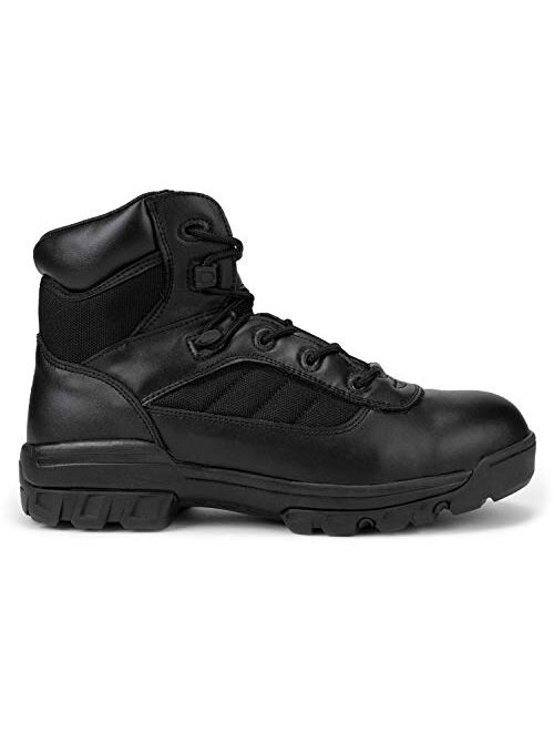 RYNO GEAR Men's Black Tactical Combat Boots with Coolmax Lining