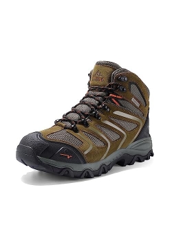 NORTIV 8 Men's Ankle High Waterproof Hiking Boots Outdoor Lightweight Shoes Backpacking Trekking Trails