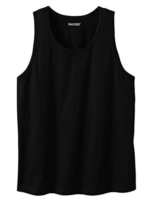 KingSize Men's Big and Tall Heavyweight Cotton Tank