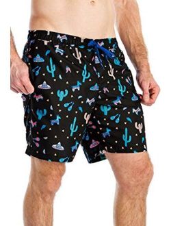 Men's Bright Swim Trunks for Spring Break and Summer - Board Shorts for Guys