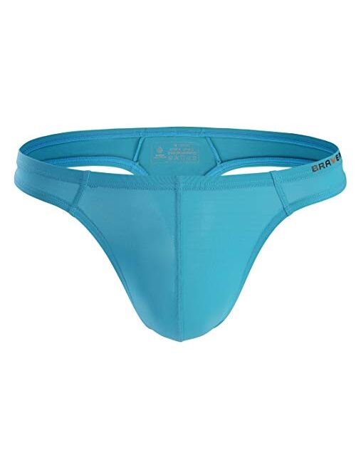 BRAVE PERSON Men's Sexy Thong Underwear Low Rise Bikini T-Back G-String