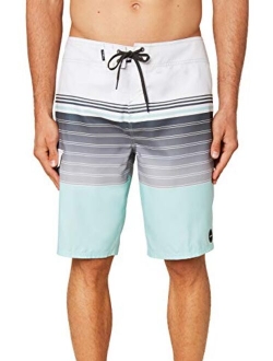 Men's Water Resistant Ultrasuede Classic Swim Boardshort, 21 Inch Outseam | Long-Length Swimsuit |