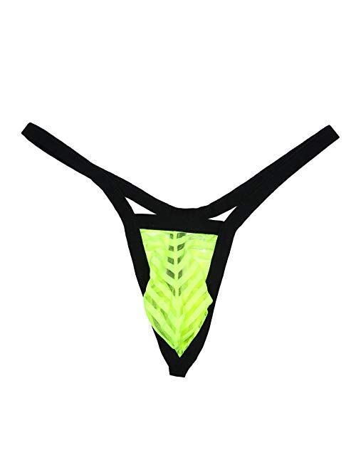 MuscleMate UltraHot Men's See-Through Thong G-String Underwear, Men's Hot T-Back Thong G-String Undie, No Visible Lines.