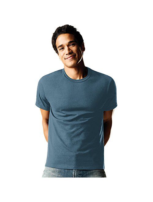 Hanes Men's 4-Pack FreshIQ Odor Control ComfortSoft Crewneck T-Shirt