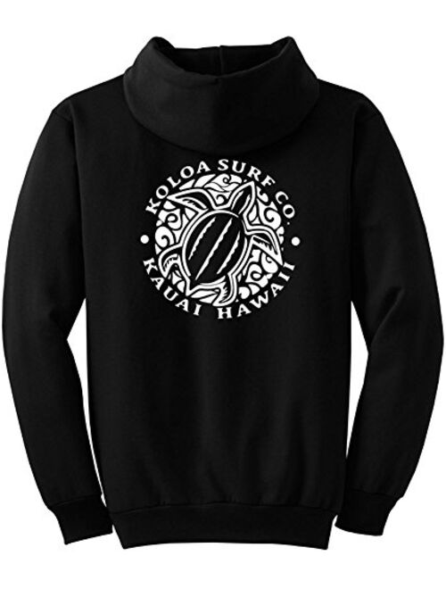 Koloa Hawaiian Turtle Logo Hoodies. Hooded Sweatshirts in Sizes S-5XL