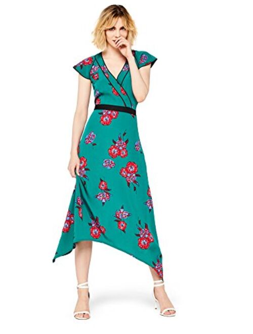 find. Women's Asymmetric Midi Floral Dress