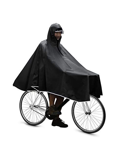 Anyoo Waterproof Rain Poncho Bike Bicycle Rain Capes Lightweight Compact Reusable for Adults