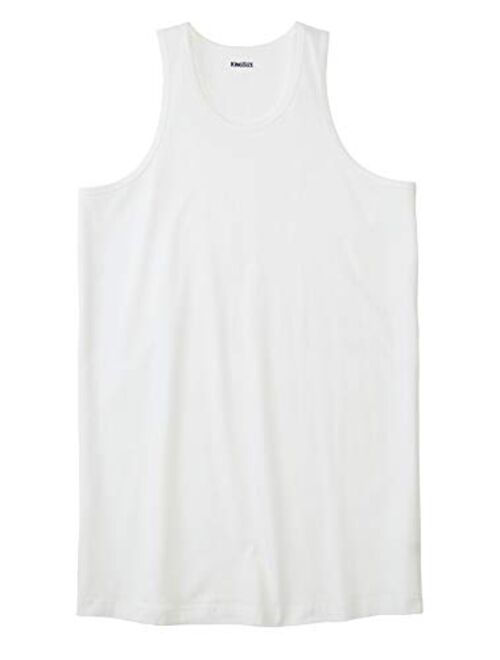 KingSize Men's Big and Tall Longer-Length Shrink-Less Lightweight Tank